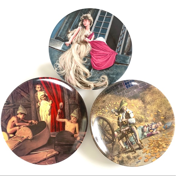 Vintage collectors fairytale plates (3) - Picture 1 of 7